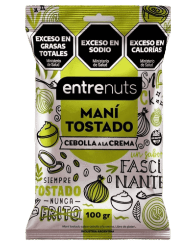 MANI TOSTADO  SABOR CEBOLLA A LA CREMA X 100 GRS
