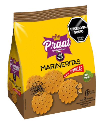 Marinerita con sal marina y semillas x 125 gr