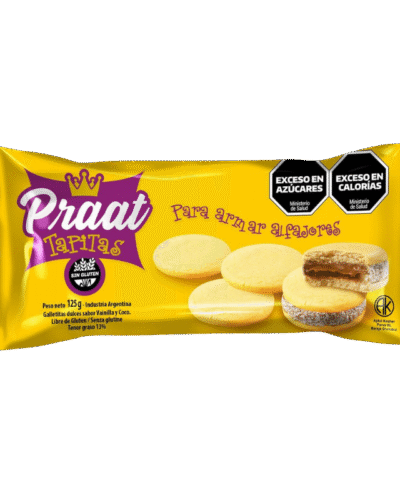 Galletita tapita alfajor sabor coco y vainilla x 125 gr