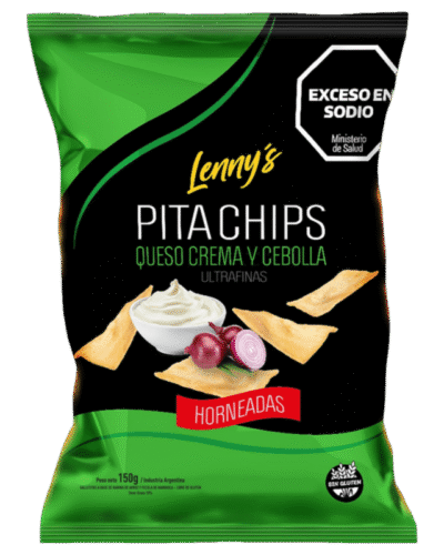PITA CHIPS QUESO CREMA Y CEBOLLA X 150 GRS