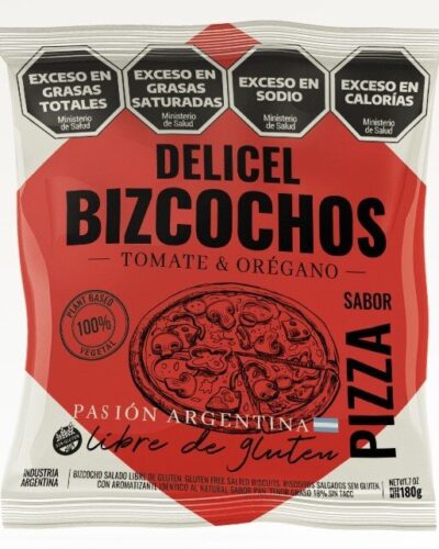 BIZCOCHOS SALADOS SABOR PIZZA X 180 GRS