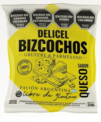 BIZCOCHOS SALADOS SABOR QUESO X 180 GRS