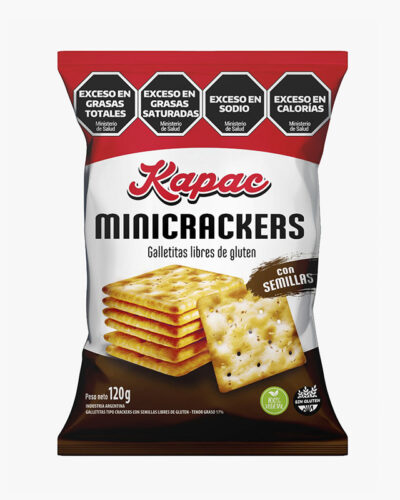 Mini crackers con semillas x 120gr