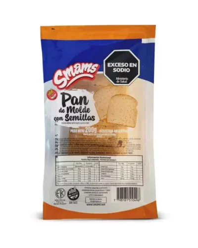 PAN DE MOLDE CON SEMILLAS X 200 GRS