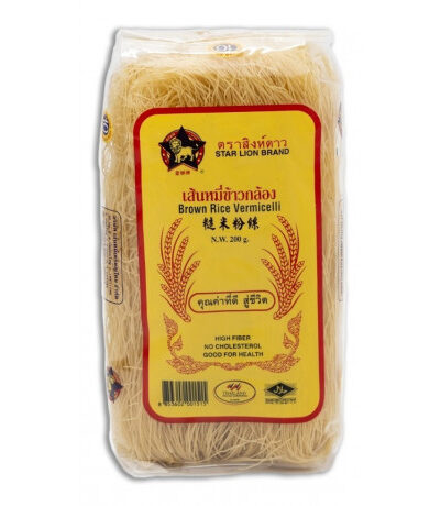FIDEOS DE ARROZ INTEGRAL X 200 GRS