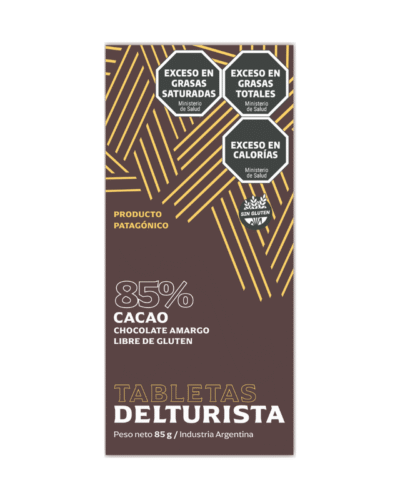 TABLETA CHOCOLATE AMARGO 85% CACAO x 85gr.