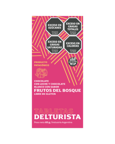 TABLETAS CHOCOLATE - CHOCOLATE BLANCO CON FRUTOS DEL BOSQUE x 85gr.