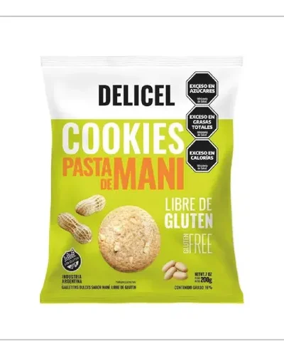 COOKIES SABOR PASTA DE MANI X 200 GRS (BOLSITA)