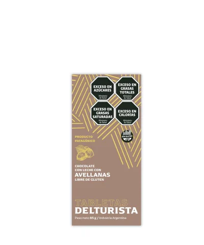TABLETAS CHOCOLATE CON AVELLANAS x 85gr.