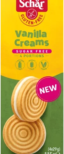 SUGAR FREE VANILLA CREAMS 115gr X 6U