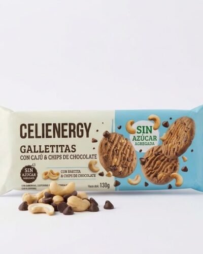 GALLETITAS CON CAJU Y CHIPS CHOCOLATE S/ AZUCAR AGREGADO X 130 GRS