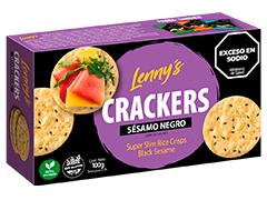 CRACKERS SESAMO NEGRO X 100 GRS