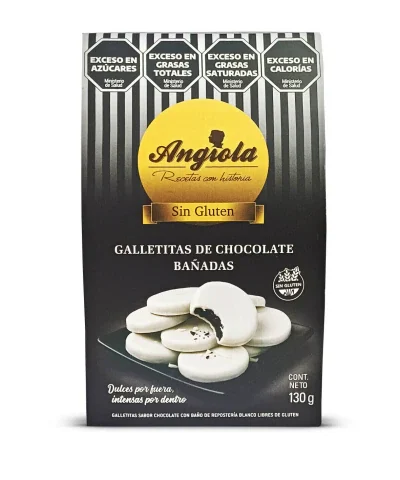 GALLETITAS BAÑADAS CHOCOLATE BLANCO SABOR CHOCOLATE X 130 GRS
